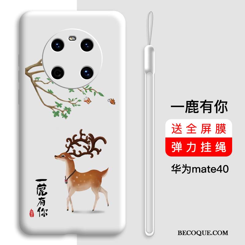 Kuori Huawei Mate 40 Laukut Murtumaton Ultra, Kotelo Huawei Mate 40 Silikoni Puhelimen Kuoret Punainen