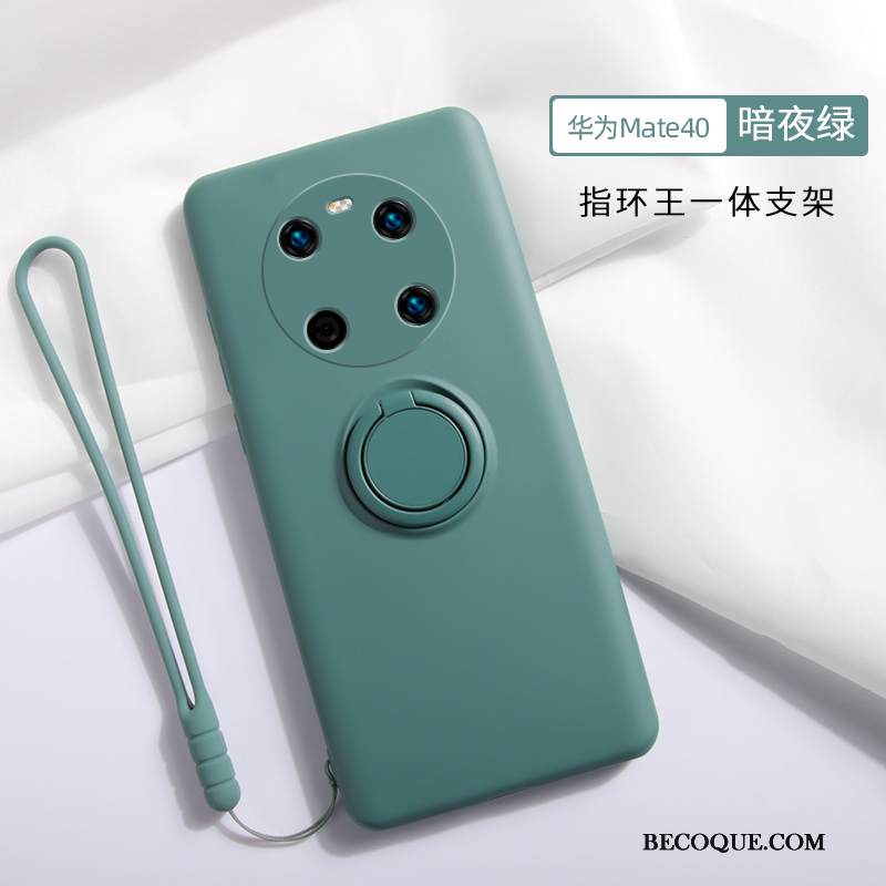 Kuori Huawei Mate 40 Laukut Puhelimen Kuoret Rengas, Kotelo Huawei Mate 40 Silikoni Murtumaton Punainen