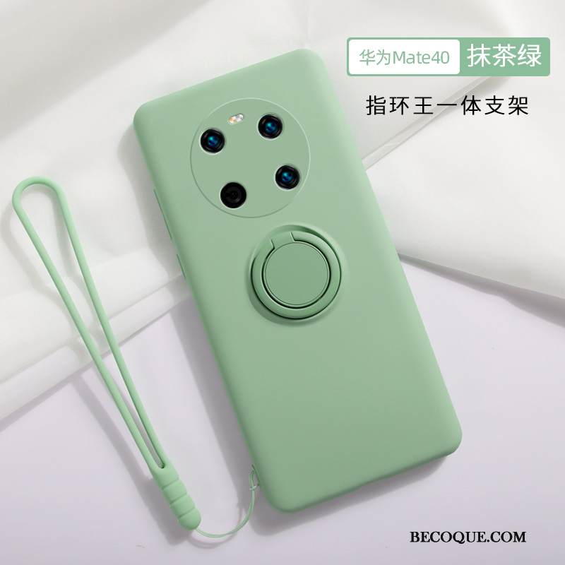 Kuori Huawei Mate 40 Laukut Puhelimen Kuoret Rengas, Kotelo Huawei Mate 40 Silikoni Murtumaton Punainen