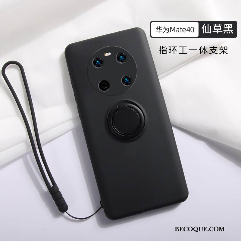 Kuori Huawei Mate 40 Laukut Puhelimen Kuoret Rengas, Kotelo Huawei Mate 40 Silikoni Murtumaton Punainen