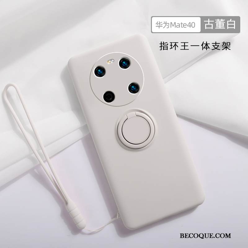 Kuori Huawei Mate 40 Laukut Puhelimen Kuoret Rengas, Kotelo Huawei Mate 40 Silikoni Murtumaton Punainen