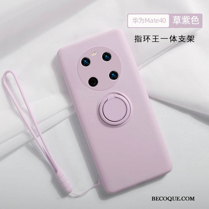 Kuori Huawei Mate 40 Laukut Puhelimen Kuoret Rengas, Kotelo Huawei Mate 40 Silikoni Murtumaton Punainen