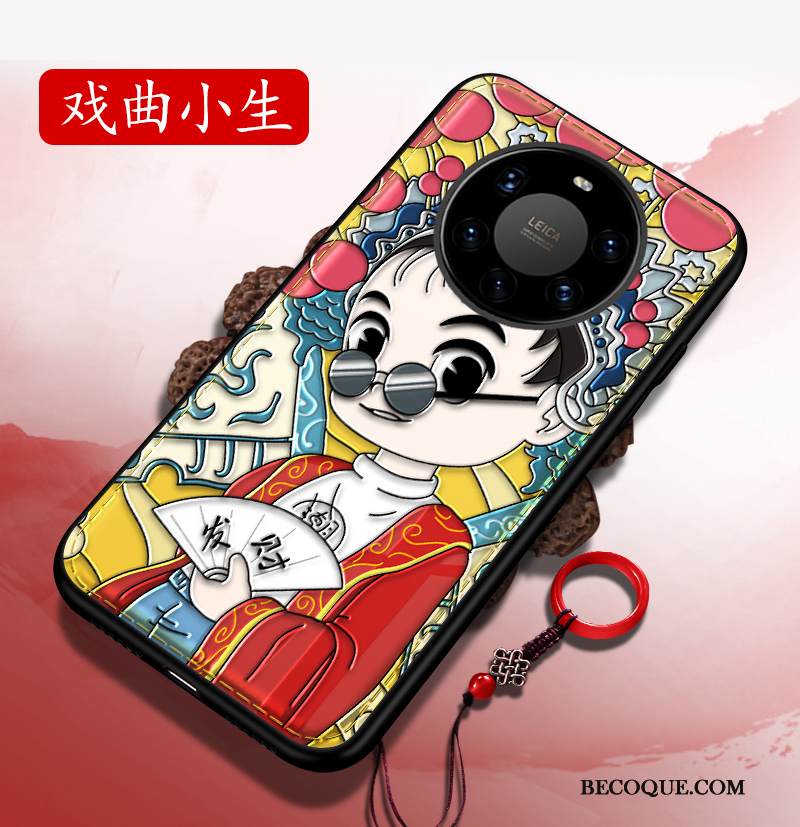 Kuori Huawei Mate 40 Pro+ Kohokuviointi Punainen Kiinalainen Tyyli, Kotelo Huawei Mate 40 Pro+ Puhelimen Kuoret Uusi