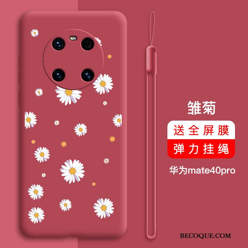 Kuori Huawei Mate 40 Pro Luova Murtumaton Trendi, Kotelo Huawei Mate 40 Pro Pehmeä Neste Vihreä Net Red