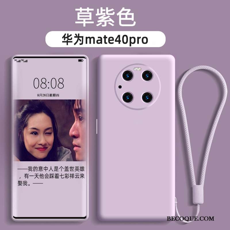 Kuori Huawei Mate 40 Pro Silikoni Murtumaton Harmaa, Kotelo Huawei Mate 40 Pro Pehmeä Neste Ripustettavat Koristeet Ylellisyys