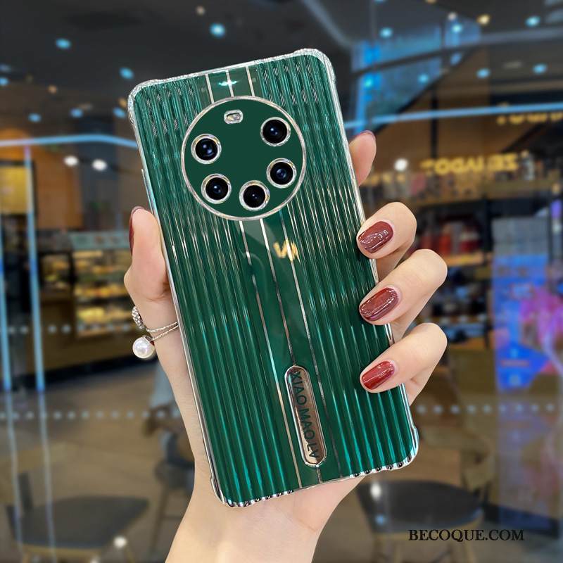 Kuori Huawei Mate 40 Pro+ Silikoni Oranssi Yksinkertainen, Kotelo Huawei Mate 40 Pro+ Laukut Persoonallisuus Tide-brändi