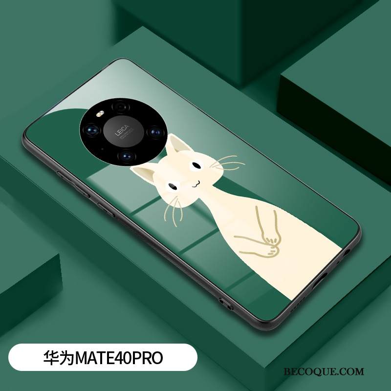 Kuori Huawei Mate 40 Pro Silikoni Peili Uusi, Kotelo Huawei Mate 40 Pro Laukut Kova Lasi