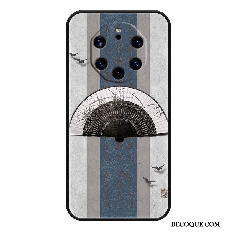 Kuori Huawei Mate 40 Rs Laukut Trendi Sininen, Kotelo Huawei Mate 40 Rs Luova Tuuletin Puhelimen Kuoret