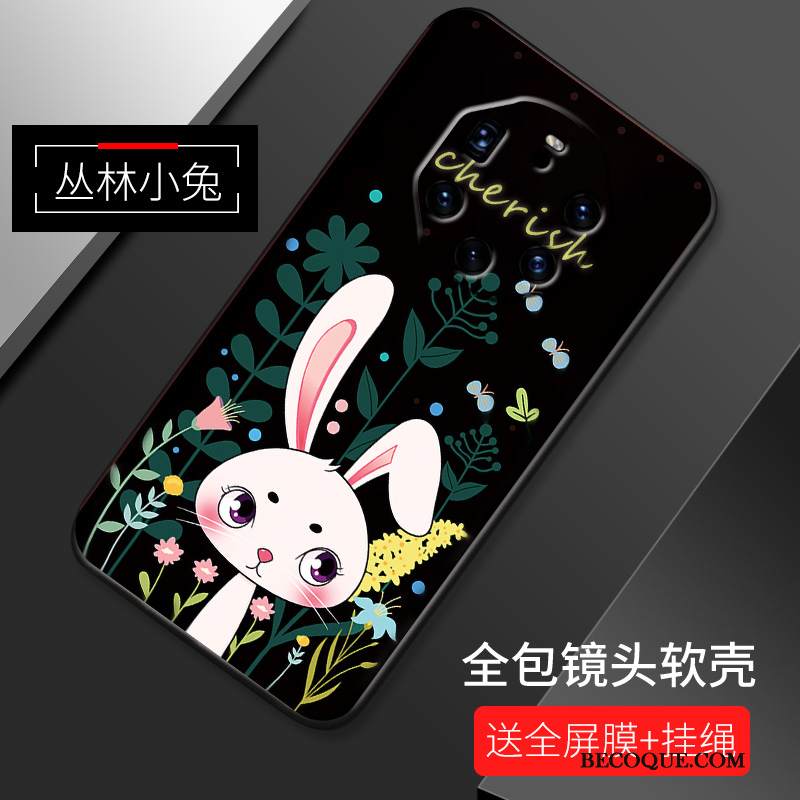 Kuori Huawei Mate 40 Rs Laukut Yksinkertainen Murtumaton, Kotelo Huawei Mate 40 Rs Sarjakuva Rakastunut Pesty Suede