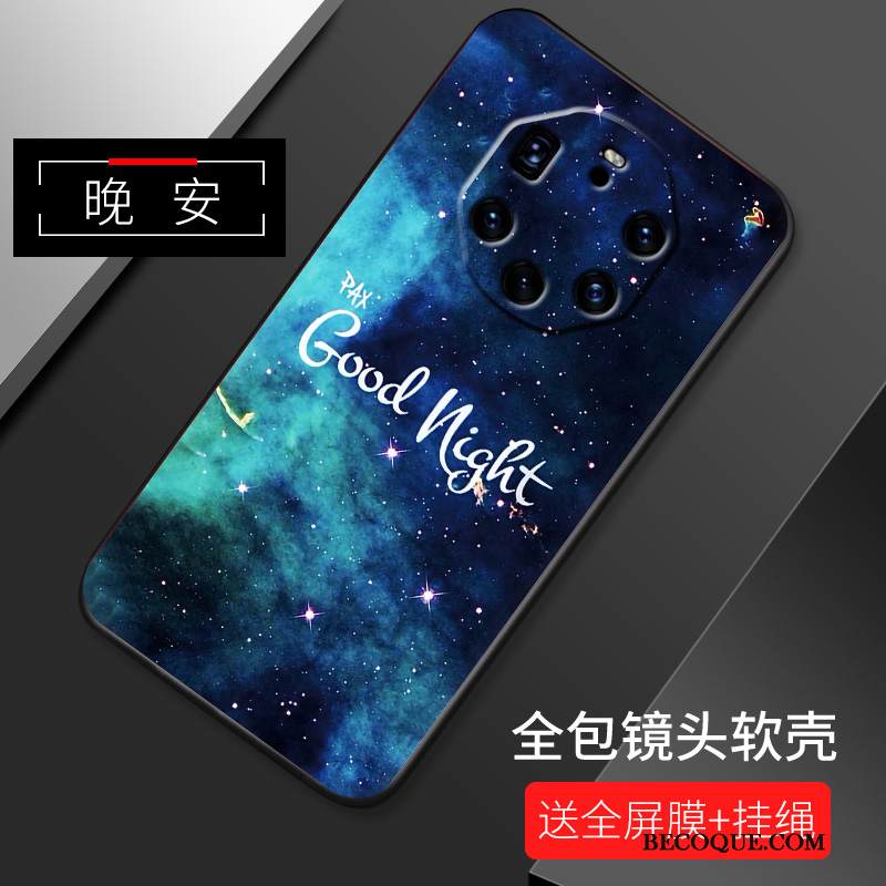 Kuori Huawei Mate 40 Rs Laukut Yksinkertainen Murtumaton, Kotelo Huawei Mate 40 Rs Sarjakuva Rakastunut Pesty Suede