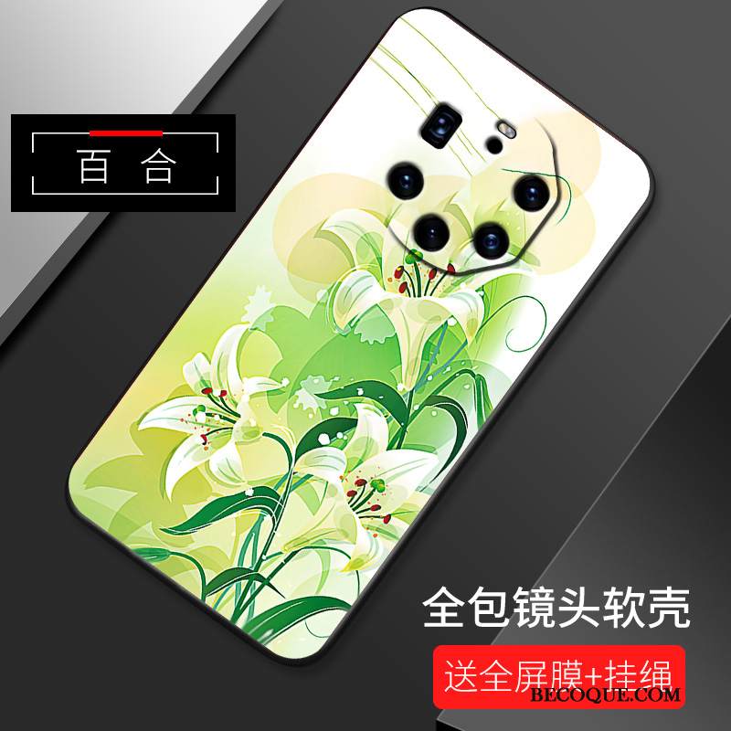 Kuori Huawei Mate 40 Rs Laukut Yksinkertainen Murtumaton, Kotelo Huawei Mate 40 Rs Sarjakuva Rakastunut Pesty Suede