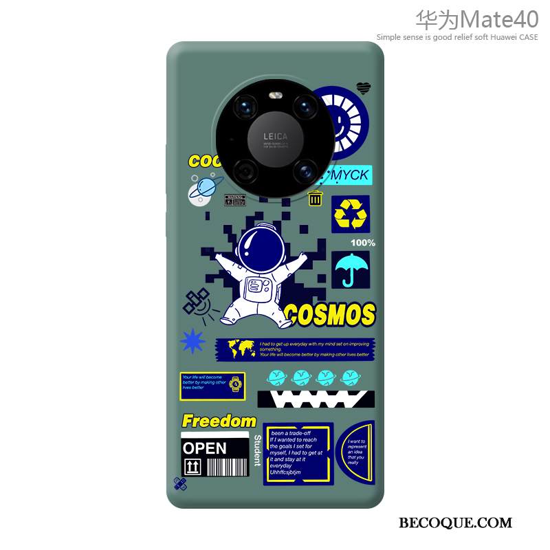 Kuori Huawei Mate 40 Suojaus Murtumaton Puhelimen Kuoret, Kotelo Huawei Mate 40 Sarjakuva Sininen