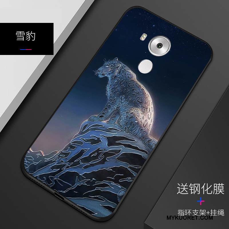 Kuori Huawei Mate 8 Kohokuviointi Murtumaton Malli, Kotelo Huawei Mate 8 Silikoni Persoonallisuus Sininen