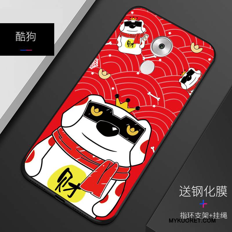 Kuori Huawei Mate 8 Kohokuviointi Murtumaton Malli, Kotelo Huawei Mate 8 Silikoni Persoonallisuus Sininen