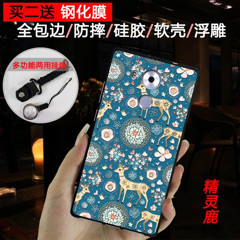 Kuori Huawei Mate 8 Kohokuviointi Musta Puhelimen Kuoret, Kotelo Huawei Mate 8 Monivärinen Trendi Pesty Suede