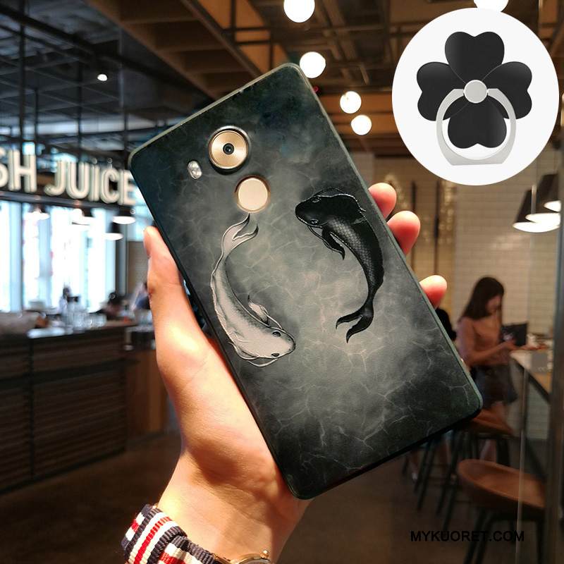 Kuori Huawei Mate 8 Kohokuviointi Puhelimen Kuoret Ripustettavat Koristeet, Kotelo Huawei Mate 8 Silikoni Trendi Murtumaton