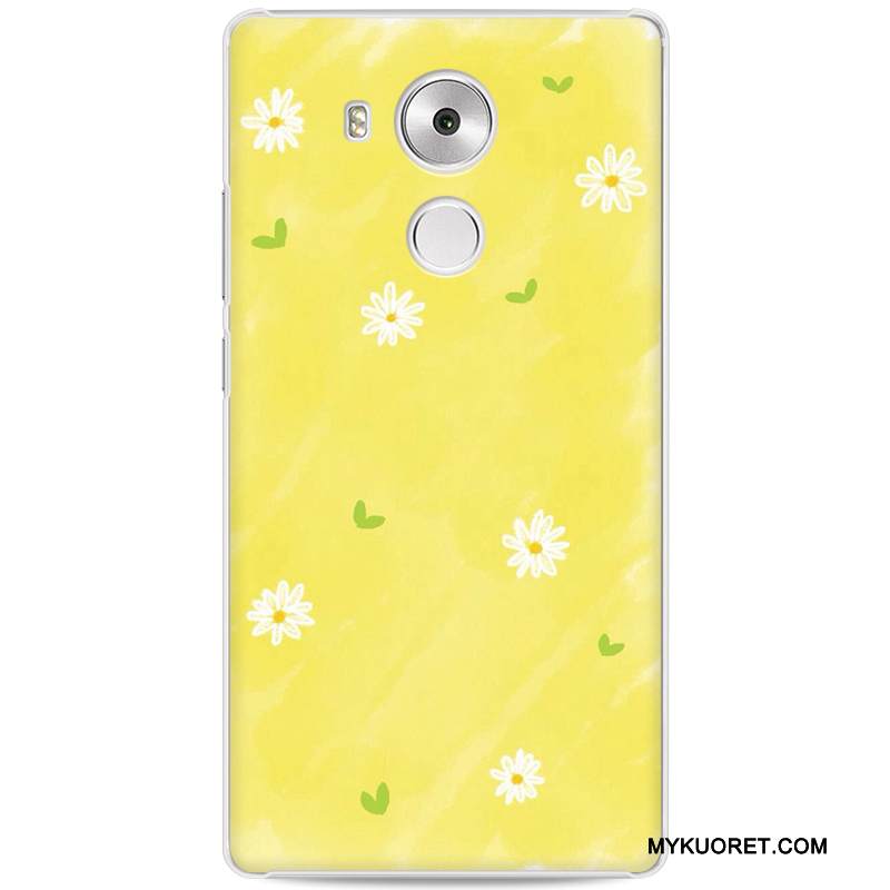 Kuori Huawei Mate 8 Luova Keltainen Kova, Kotelo Huawei Mate 8 Maalaus Puhelimen Kuoret Murtumaton