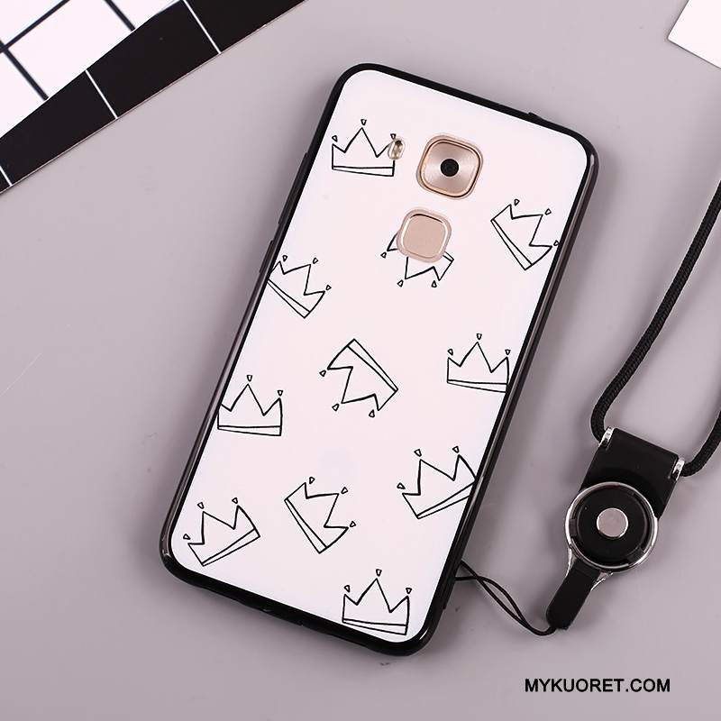 Kuori Huawei Mate 8 Maalaus Murtumaton Valkoinen, Kotelo Huawei Mate 8 Laukut Puhelimen Kuoret Ripustettavat Koristeet