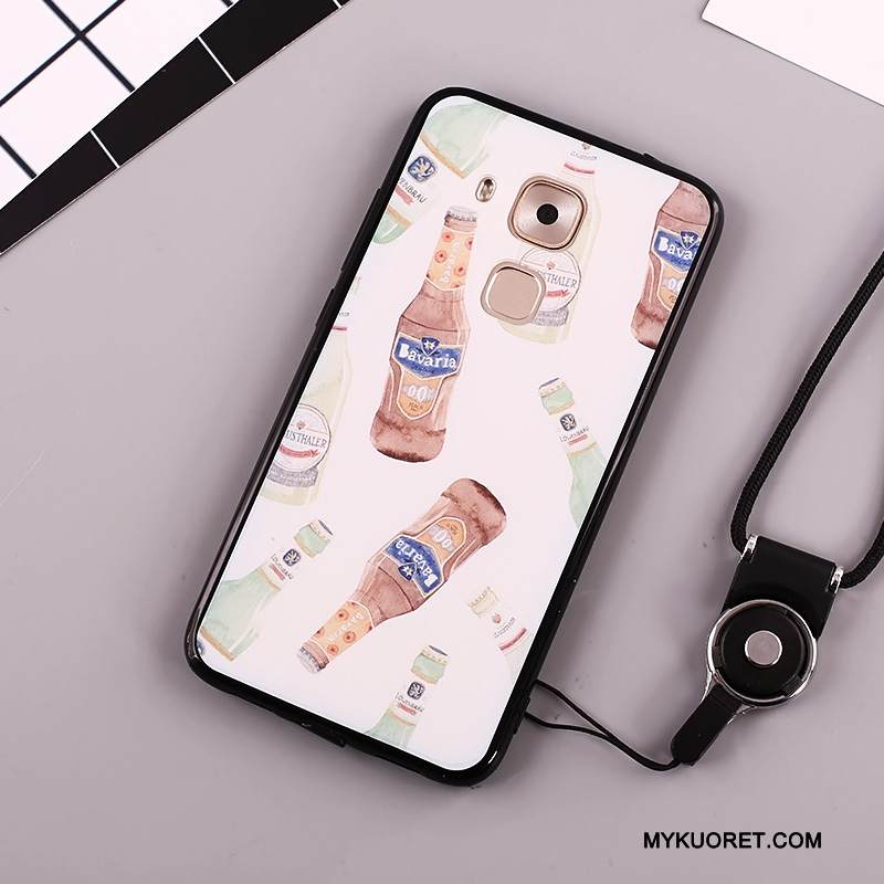 Kuori Huawei Mate 8 Maalaus Murtumaton Valkoinen, Kotelo Huawei Mate 8 Laukut Puhelimen Kuoret Ripustettavat Koristeet