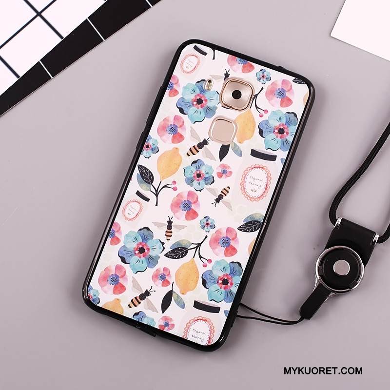 Kuori Huawei Mate 8 Maalaus Murtumaton Valkoinen, Kotelo Huawei Mate 8 Laukut Puhelimen Kuoret Ripustettavat Koristeet