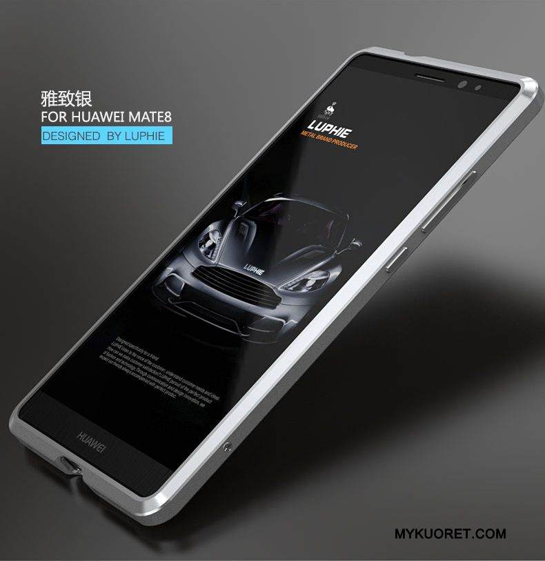 Kuori Huawei Mate 8 Metalli Murtumaton Ultra, Kotelo Huawei Mate 8 Suojaus Puhelimen Kuoret Kulta