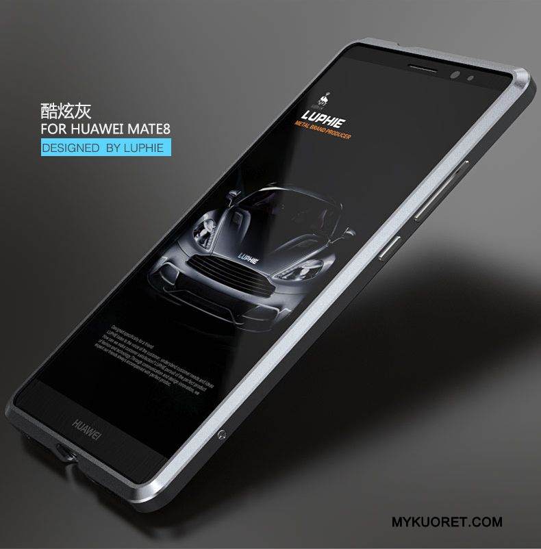 Kuori Huawei Mate 8 Metalli Murtumaton Ultra, Kotelo Huawei Mate 8 Suojaus Puhelimen Kuoret Kulta
