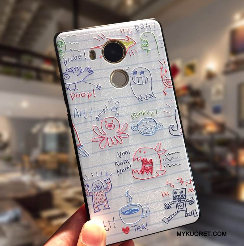 Kuori Huawei Mate 8 Monivärinen Kova Persoonallisuus, Kotelo Huawei Mate 8 Kohokuviointi Murtumaton Puhelimen Kuoret