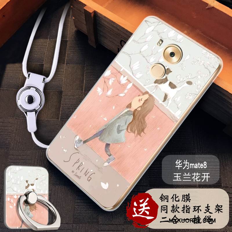 Kuori Huawei Mate 8 Pehmeä Neste Murtumaton Yksinkertainen, Kotelo Huawei Mate 8 Suojaus Puhelimen Kuoret Jauhe