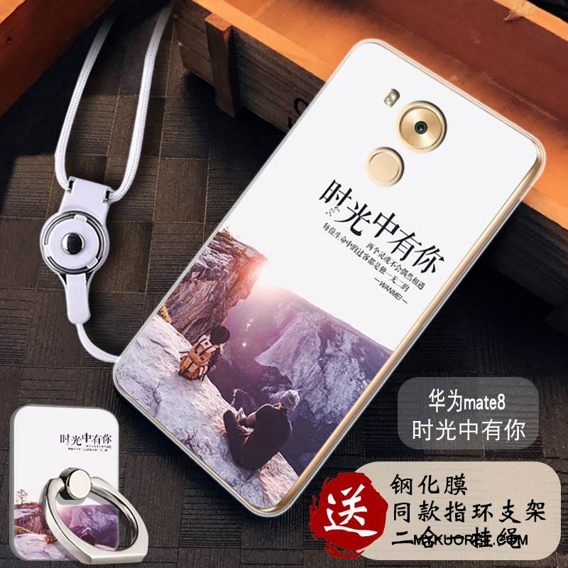 Kuori Huawei Mate 8 Pehmeä Neste Murtumaton Yksinkertainen, Kotelo Huawei Mate 8 Suojaus Puhelimen Kuoret Jauhe