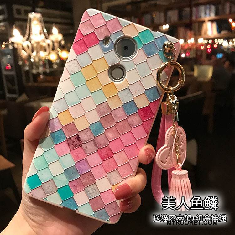 Kuori Huawei Mate 8 Pehmeä Neste Pesty Suede Ripustettavat Koristeet, Kotelo Huawei Mate 8 Kohokuviointi Kissa Puhelimen Kuoret