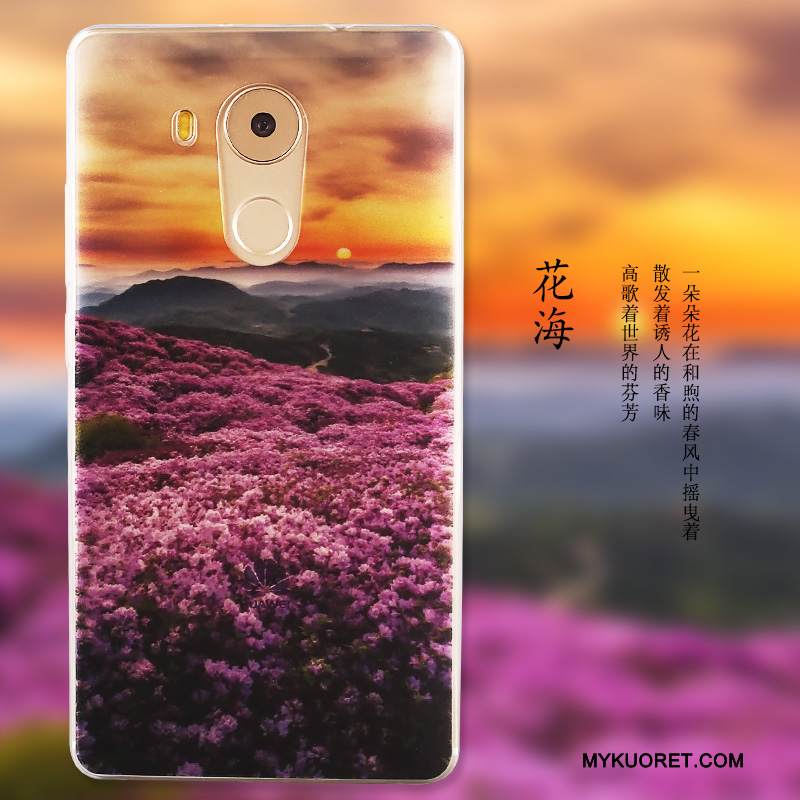 Kuori Huawei Mate 8 Suojaus Sininen Puhelimen Kuoret, Kotelo Huawei Mate 8 Pehmeä Neste