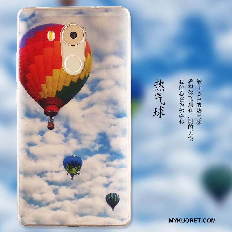 Kuori Huawei Mate 8 Suojaus Sininen Puhelimen Kuoret, Kotelo Huawei Mate 8 Pehmeä Neste