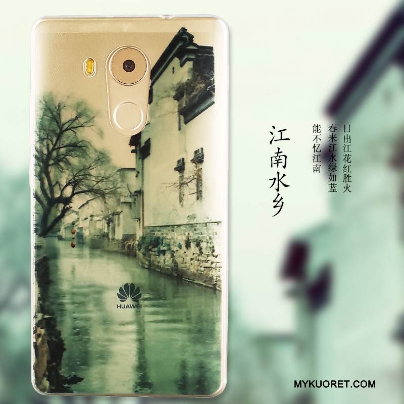 Kuori Huawei Mate 8 Suojaus Sininen Puhelimen Kuoret, Kotelo Huawei Mate 8 Pehmeä Neste
