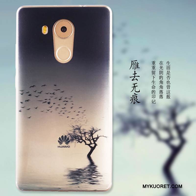 Kuori Huawei Mate 8 Suojaus Sininen Puhelimen Kuoret, Kotelo Huawei Mate 8 Pehmeä Neste