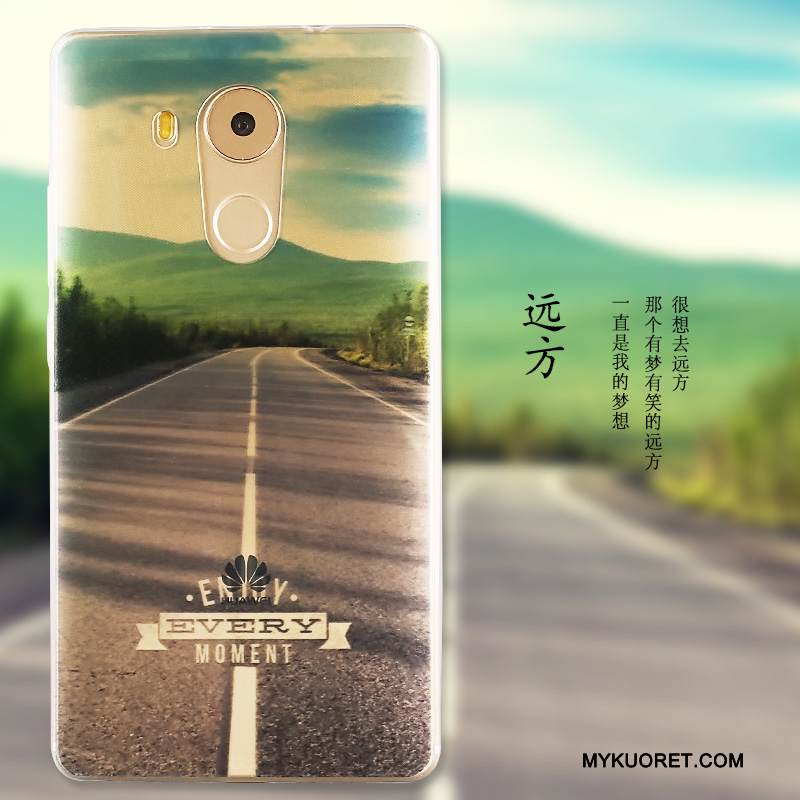 Kuori Huawei Mate 8 Suojaus Sininen Puhelimen Kuoret, Kotelo Huawei Mate 8 Pehmeä Neste