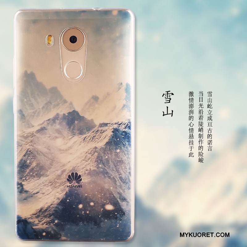 Kuori Huawei Mate 8 Suojaus Sininen Puhelimen Kuoret, Kotelo Huawei Mate 8 Pehmeä Neste
