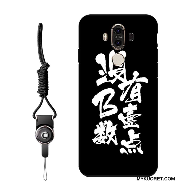 Kuori Huawei Mate 8 Suojaus Trendi Musta, Kotelo Huawei Mate 8 Kohokuviointi Puhelimen Kuoret Persoonallisuus