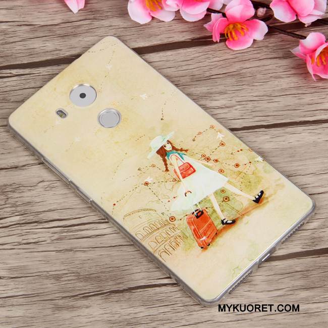 Kuori Huawei Mate 8 Suojaus Vaalean Murtumaton, Kotelo Huawei Mate 8 Pehmeä Neste Puhelimen Kuoret Violetti