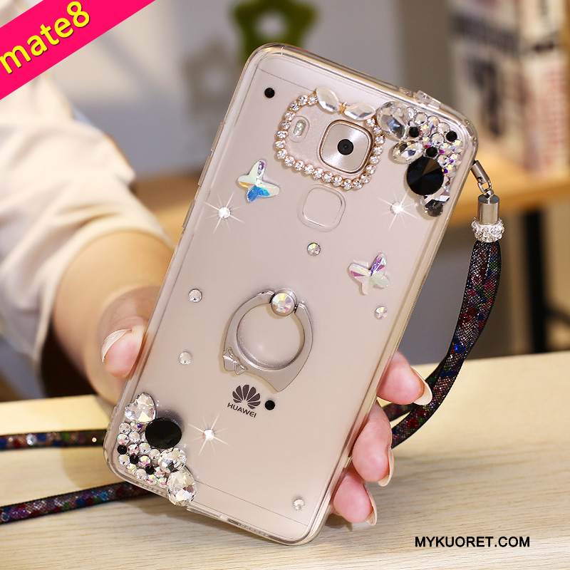 Kuori Huawei Mate 8 Suojaus Violetti Puhelimen Kuoret, Kotelo Huawei Mate 8 Pehmeä Neste Rengas