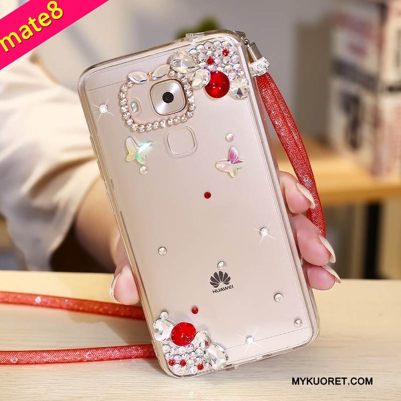 Kuori Huawei Mate 8 Suojaus Violetti Puhelimen Kuoret, Kotelo Huawei Mate 8 Pehmeä Neste Rengas