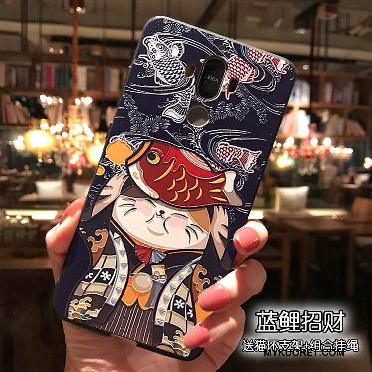 Kuori Huawei Mate 9 Laukut Kissa Rikkaus, Kotelo Huawei Mate 9 Silikoni Ripustettavat Koristeet Puhelimen Kuoret