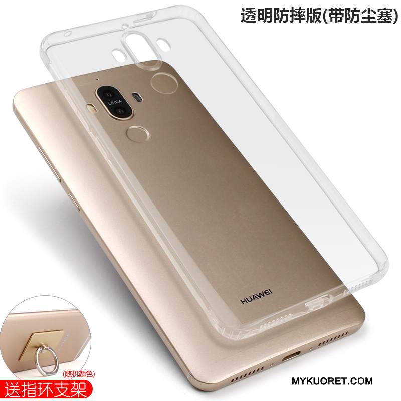 Kuori Huawei Mate 9 Laukut Läpinäkyvä Puhelimen Kuoret, Kotelo Huawei Mate 9 Pehmeä Neste Murtumaton Suupaltti