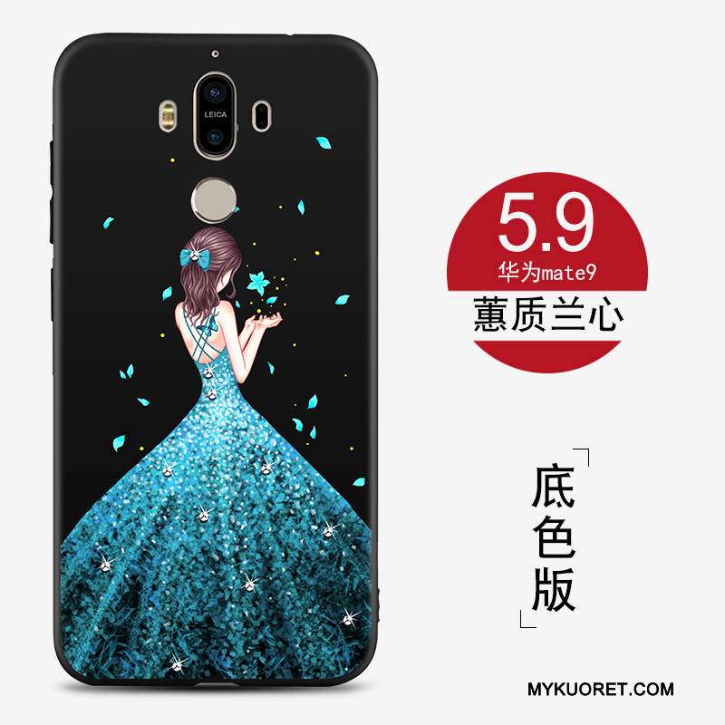 Kuori Huawei Mate 9 Laukut Musta Murtumaton, Kotelo Huawei Mate 9 Silikoni Puhelimen Kuoret