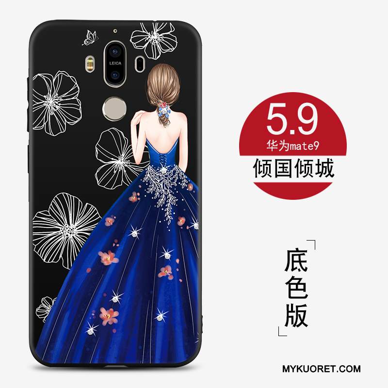 Kuori Huawei Mate 9 Laukut Musta Murtumaton, Kotelo Huawei Mate 9 Silikoni Puhelimen Kuoret