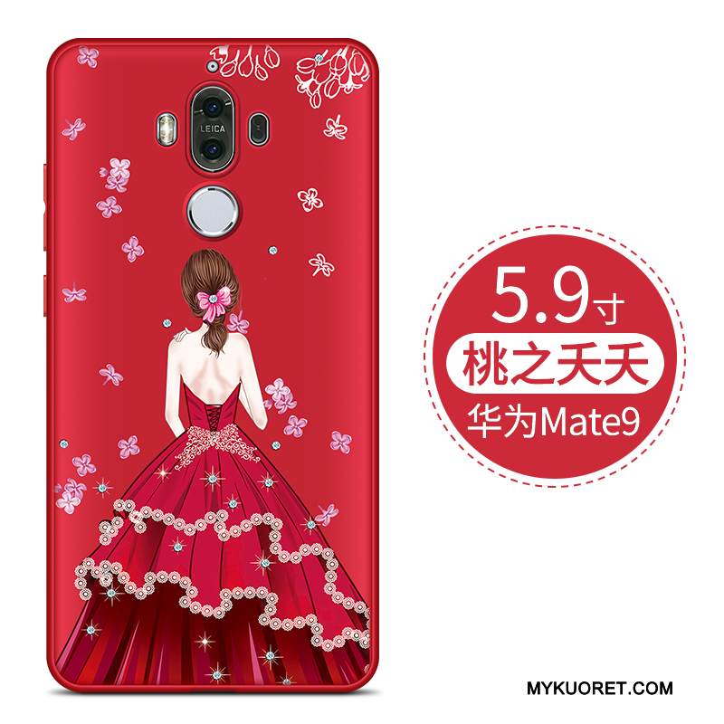 Kuori Huawei Mate 9 Laukut Persoonallisuus Musta, Kotelo Huawei Mate 9 Luova Pesty Suede Murtumaton