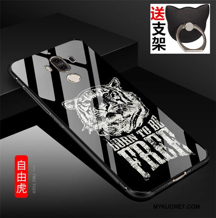 Kuori Huawei Mate 9 Laukut Puhelimen Kuoret Musta, Kotelo Huawei Mate 9 Pehmeä Neste Karkaisu