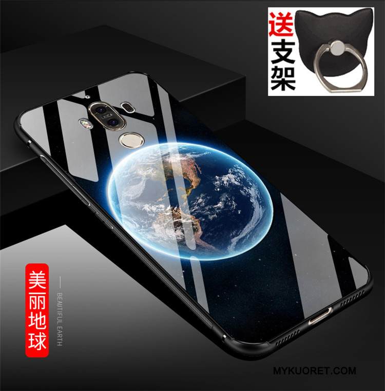 Kuori Huawei Mate 9 Laukut Puhelimen Kuoret Musta, Kotelo Huawei Mate 9 Pehmeä Neste Karkaisu