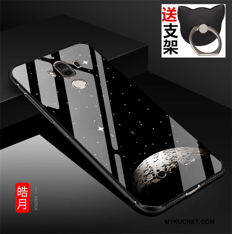 Kuori Huawei Mate 9 Laukut Puhelimen Kuoret Musta, Kotelo Huawei Mate 9 Pehmeä Neste Karkaisu