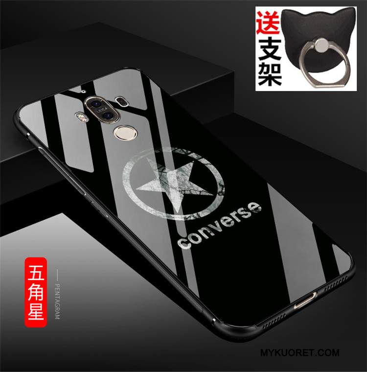 Kuori Huawei Mate 9 Laukut Puhelimen Kuoret Musta, Kotelo Huawei Mate 9 Pehmeä Neste Karkaisu