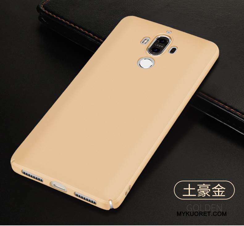 Kuori Huawei Mate 9 Laukut Puhelimen Kuoret Punainen, Kotelo Huawei Mate 9 Suojaus Pesty Suede Kova